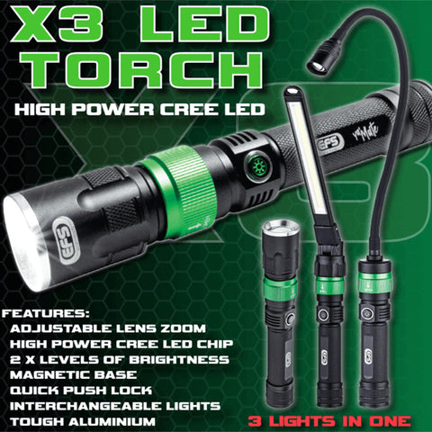 EFS X3 LED Torch